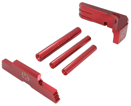 Cross Armory CRG43SOKRD 3 Piece Upgrade Kit Glock 43 Red Aluminum                                                                                                                                       
