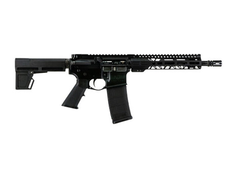 Faxon Firearms FXSPT556105SA9 Sport 5.56 NATO 30+1 10.50" Black Nitride SOCOM Threaded Barrel, Aluminum Receiver w/Picatinny Rail, M-LOK Handguard, Black Polymer KAK Shockwave Pistol Brace, Ergonomic