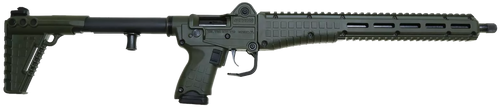 Kel-Tec SUB2K9GLKGRN10 SUB2000 Gen3 9mm Luger 10+1 16.15" Black Steel Threaded Barrel, Green Picatinny Rail Aluminum Receiver, M-LOK Slots Handguard, Green Synthetic Folding Stock, Black Polymer Grip 