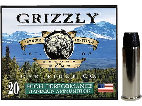 Grizzly Ammo GC44M16 44RemMag 300gr Wide Flat Nose Gas Check 20 Per Box/10 Case