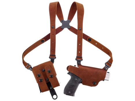 Galco CL2-894R Classic Lite 2.0 Shoulder System Shoulder Fits Chest Up To 56"/Sig P365 X Macro Tan Steerhide Right Hand