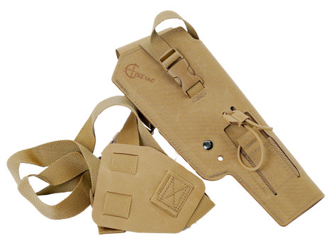 Cole-tac VW112 Varmint Wrangler Pistol Holder Coyote Brown Right Hand