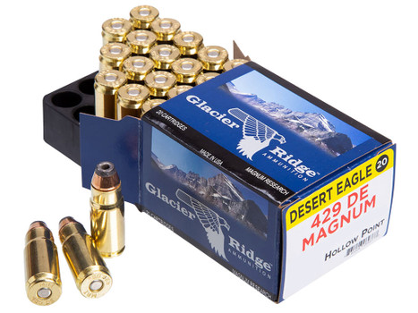 Magnum Research DEP429DE240JHP Desert Eagle 429DE 240gr Jacketed Hollow Point 20 Per Box/25 Case