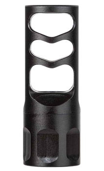 Tapco TAP22046 Self Timing Muzzle Brake Black Nitride Steel 5/8"x24 Threads 30 Cal                                                                                                                      