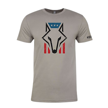 Foxpro FHFGS Foxhead Flag Gray Cotton/Polyester Short Sleeve Small                                                                                                                                      