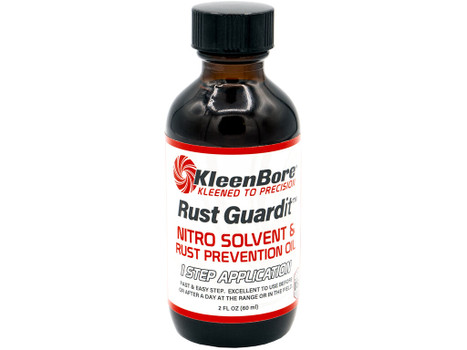 KleenBore RG2BCASE Rust Guardit Nitro Solvent & Rust Prevention Oil Refill Bottle 2oz/12 per case