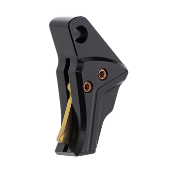 Tyrant CNC TDG43TRIGBLACKGOLD I.T.T.S Trigger/Shoe Black Fits Glock 43/43x/48                                                                                                                           