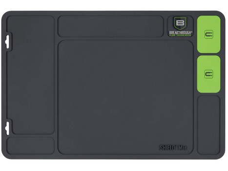 Breakthrough Clean BTSGMH Shield Mat Gray and Green PVC 17.88"x11.88