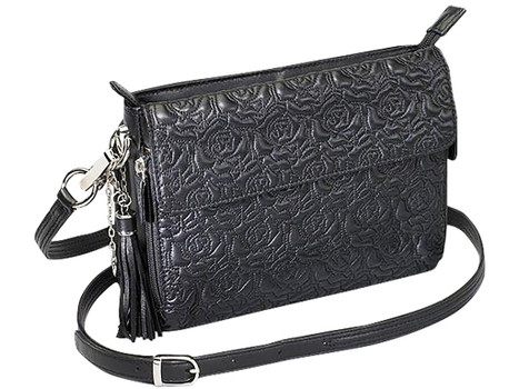 GTM GTM-10/BK CLUTCH PURSE EMBROID LMBSKN