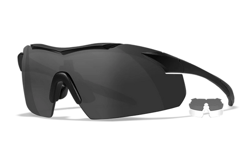 Wiley X 3501 Vapor  Smoke Gray/Clear Lens Polycarbonate Matte Black Frame                                                                                                                               