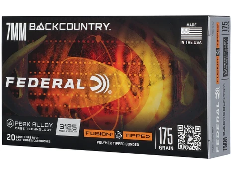 Federal F7BCTFS2 BackCountry 7mm BC 175gr Tipped Fusion 20 Per Box/10 Case