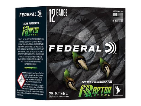 Federal RRS1382 Rob Roberts Raptor 12Gauge 3" 1 3/8oz 2Shot 25 Per Box/10 Case