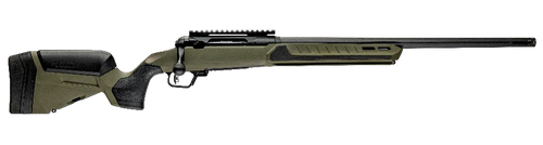 Savage Arms 32637 110 Core Predator Full Size 243 Win 10+1 22" Medium Heavy Fluted Barrel, Arca Rail Forend, Hunter Green AccuStock w/AccuFit V2 Synthetic Stock, Left Hand                             
