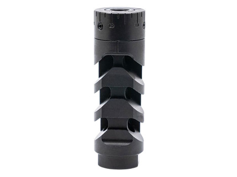 Armaspec ARM1932-BLK Muzzle Brake Harmonics-Tuner Black Stainless Steel 5/8x24 Threads 30 Cal