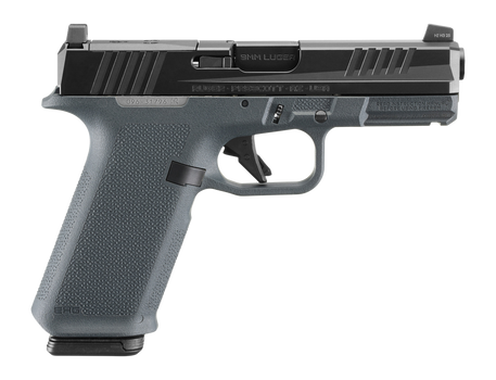 Ruger 19441 RXM  9mm Luger 17+1 4" Black FNC Nitride Alloy Steel Barrel & Optic Ready/Serrated Slide, Stealth Gray Polymer Frame w/Accessory Rail, Textured Grip, RMR/RMSc/DeltaPoint Pro Footprint     