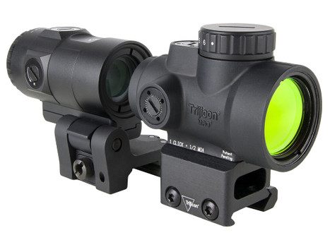 Trijicon 2200368 MRO SD Patrol Black 1x 25mm 2 MOA Red Dot Reticle Full Co-Witness Mount