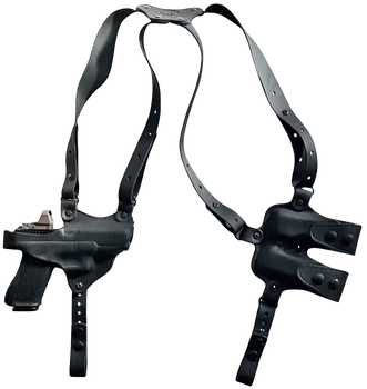 1791 Gunleather NSS2.1SBLHR  Optic Ready Shoulder Horizontal Black Fits Glock 17 Right Hand                                                                                                             