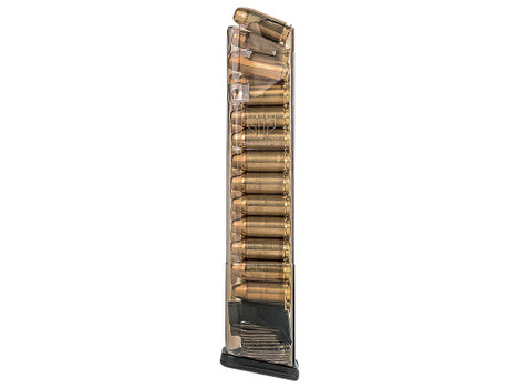 ETS Group GLK22170 Pistol Mags 24rd Extended 40 S&W Compatible w/Glock 22/23/24/27/35 Gen1-4 Clear Polymer