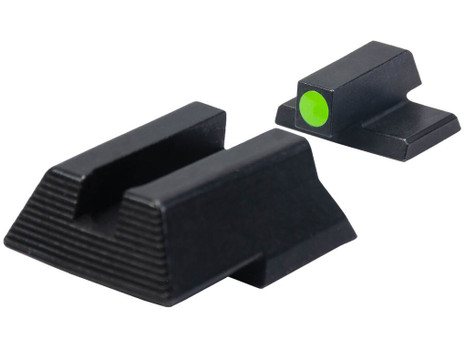 HK 51000932 Night Sight Set Iron Sight Green Tritium Black Frame Fits HK VP9/VP40/P30/HK45