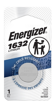 ENERGIZER ECR1632BP   1632 LITHIUM  (6 PER CARTON)