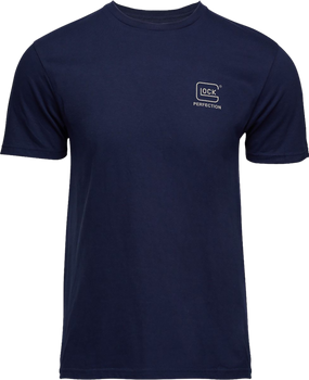 Glock AP96198 Glock Strong Tee  Navy Ringspun Cotton Short Sleeve 3XL                                                                                                                                   