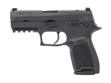 Sig Sauer 320C9BSSPMSMA P320 *MA Compliant Compact 9mm Luger 10+1 3.90" Black DLC Barrel, Black Nitron Stainless Steel Optic Ready/Serrated Slide, Black Stainless Steel Frame w/Picatinny Rail, Texture
