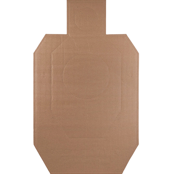 Action Target IDPACB100 IDPA Competition  Torso Cutout Hanging Cardboard Brown 100Ct                                                                                                                    