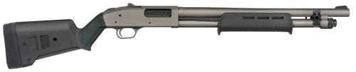 Mossberg 50795 590A1 Professional Series 12 Gauge Bolt 3" 6+1 18.50" Tungsten Gray Cerakote Barrel, Tungsten Gray Cerakote Steel Drilled & Tapped Receiver, Magpul SGA Black Synthetic Stock, Ambidextro