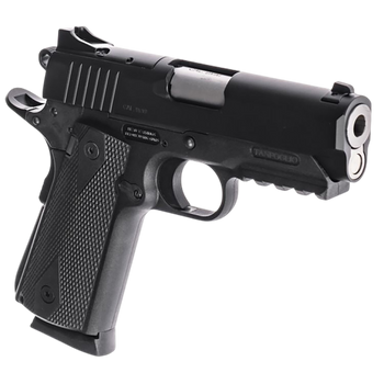 Tanfoglio TFPUGIO9OR Pugio  Compact 9mm Luger 10+1 3.54" Stainless Bull Barrel, Black Steel Optic Ready/Serrated Slide, Black Polymer Frame w/Beavertail & Picatinny Rail, Textured Grip                