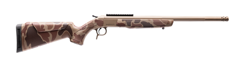 CVA CR4443D Cascade Takedown 450 Bushmaster 1rd 20" Flat Dark Earth Cerakote Stainless Steel Threaded Barrel & Receiver w/Picatinny Rail, Duck Camo Synthetic Stock                                     