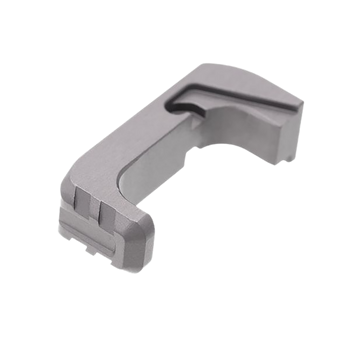 Tyrant CNC TD43X48EG  Extended Magazine Release Glock 43x/48 Grey Aluminum                                                                                                                              