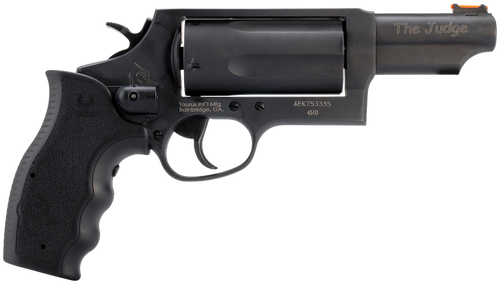 Taurus 2-441031MAGVL Judge w/Laser Compact 45 Colt (Long Colt) 410 Bore 3" Chamber 5rd 3" Matte Black Alloy Steel Barrel, Cylinder & Frame, Viridian Laser, Transfer Bar Safety                         