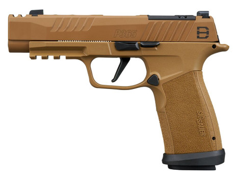 Sig Sauer 365XF9DH3 P365 DH3 Compact 9mm Luger 21+1 3.70" Black DLC Barrel, Coyote Cerakote Stainless Steel Lightening Cut/Optic Ready/Serrated Slide & Frame w/Picatinny Rail, Interchangeable Backstra