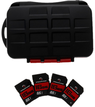 Stealth Cam STCMCSC16GB4PK Memory Card Storage Case                                                                                                                                                     
