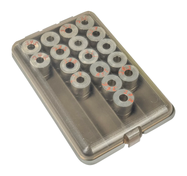 MTM PSBB     POWDER & SHOT BUSHING BOX  CLEAR
