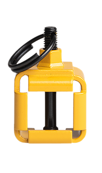 Leapers MNT16AD2C Blank Firing Adaptor For AR15 Black/Yellow Steel 2.44" Long                                                                                                                           