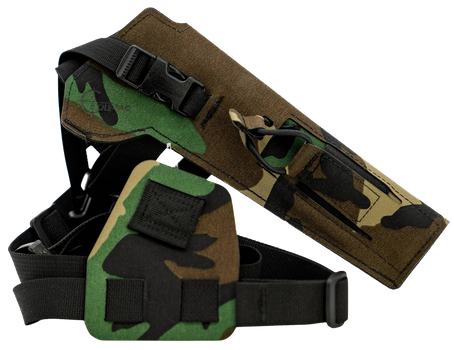 Cole-tac VW206 Varmint Wrangler Pistol Holder Chest M81 Woodland Left Hand                                                                                                                              