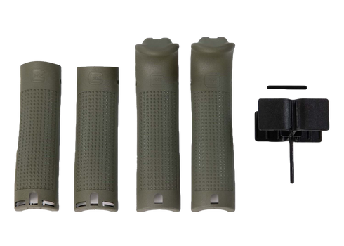 Glock 39841  Backstrap/Beavertail Set Battlefield Green Polymer                                                                                                                                         