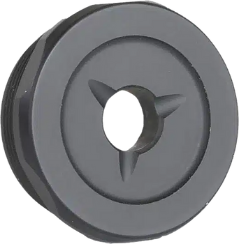 Jk Armament JK155LTEC30 LT Flash Reducer End Cap 30Cal Fits Aluminum Hard Anodized Black                                                                                                                