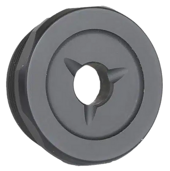 Jk Armament JK155LTEC22 LT Flash Reducer End Cap 22Cal Fits Aluminum Hard Anodized Black                                                                                                                