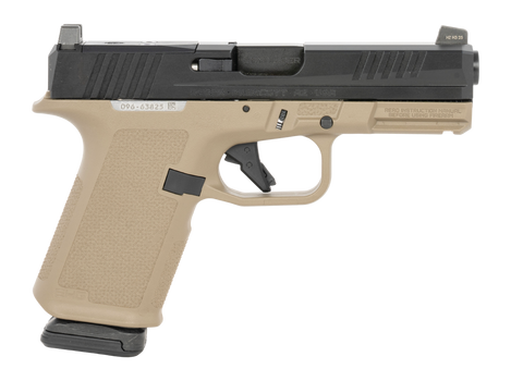 Ruger 19426 RXM 9mm Luger 15+1 4.50" Black FNC Nitride Barrel & Optic Ready/Serrated Slide, Flat Dark Earth Polymer Frame w/Accessory Rail, Textured Grip, RMSc/RMR/DeltaPoint Pro Footprint            