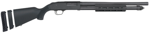 Mossberg 50799 590A1  12 Gauge Pump 3" 6+1 18.50" Black Parkerized Heavy Walled Barrel, M-LOK Forend, Black Parkerized Steel Drilled & Tapped Receiver, Fixed Black Synthetic Stock, Cylinder Bore Choke