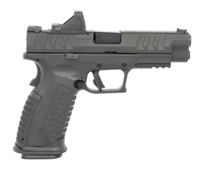 Springfield Armory XDME94510BHCOSP15PAC XD-M Elite OSP Gear Pac Full Size 10mm Auto, 15+1 4.50" Black Melonite Match Grade Barrel & Optic Ready/Serrated Steel Slide, Black Polymer Frame w/Picatinny Ra