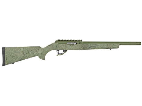 Tactical Solutions ATE2MODBHGGRN X-Ring VR Gen2 22 LR Matte OD Green Barrel & Receiver, Hogue OverMolded Ghillie Green Synthetic Stock