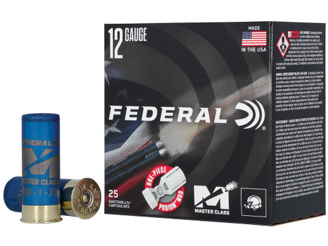 Federal MC12HC8 Master Class 12Gauge 2.75" 1 1/8oz 8Shot 25 Per Box/10 Case