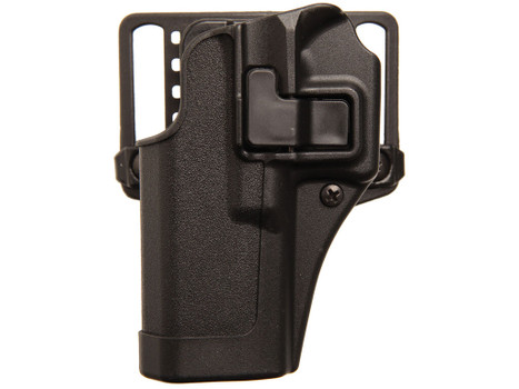 Blackhawk 410520BKL Serpa CQC OWB Size 20 Matte Black Polymer Belt Loop/Paddle Fits S&W J Frame Fits 2" Barrel Left Hand