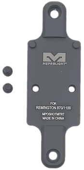 Meprolight USA 901141043 Optics Plate Shotgun Matte Black Aluminum Remington 870 RMR Footprint Mount                                                                                                    
