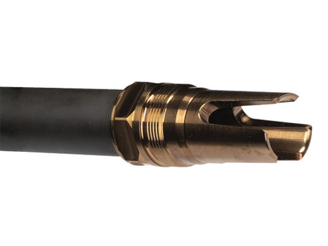 Q LLC ACCFH3/4-24 Flash Hider 7.62 Steel 3/4"x24 Threads 2.13" OAL