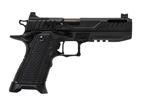 Oa Defense 2311 Pro Elite Full Size 9mm Luger 21+1 5" Black DLC Steel Optic Ready/Serrated Slide, Black Aluminum Frame w/Picatinny Rail, Black Aluminum Grip, Ambidextrous