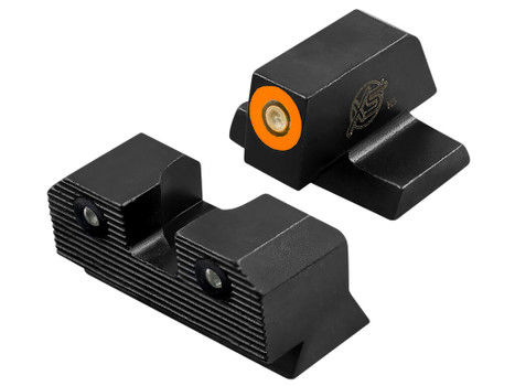 XS Sights SWR209S6N R3D 2.0 Orange Tritium Front/Black Oxide Frame, Fits S&W Bodyguard 2.0